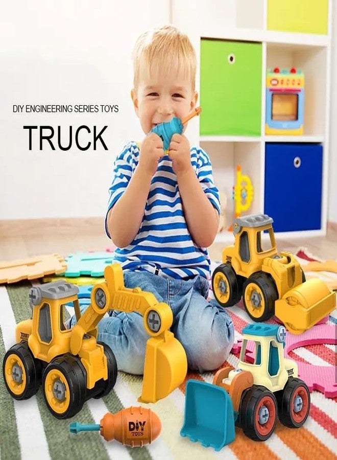 KITIKITTZ DIY Take Apart Toy Cars - Construction Digger Sand Toys for Kids | Gifts for 3-8 Year Old Boys & Girls (Yellow) - Image 4